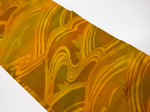 JAPANESE KIMONO / VINTAGE NAGOYA OBI / WOVEN MOUNTAIN